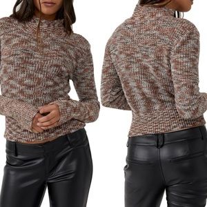 Free People Turtleneck color is Mocha Spice